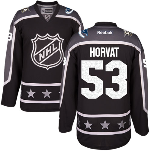Canucks #53 Bo Horvat Black All-Star Pacific Division Stitched NHL Jersey